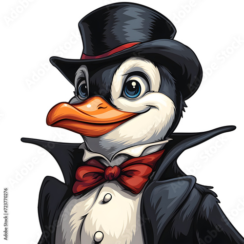 Vector Image of Cute Pippin the Penguin Cliparts photo