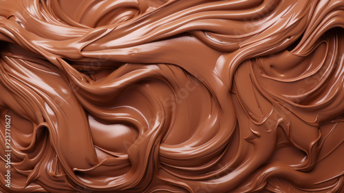 Texture of chocolate mixed with white cream. Elegant sweet background. Generative AI