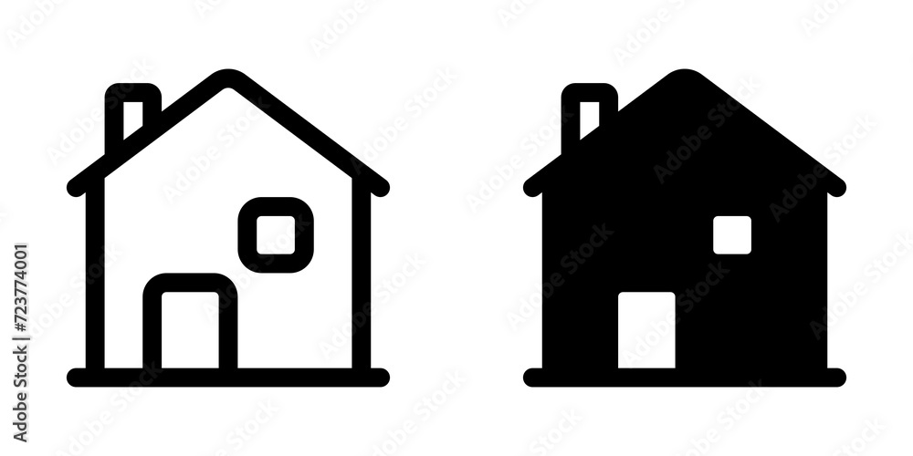 Editable house, rent vector icon. Part of a big icon set family. Perfect for web and app interfaces, presentations, infographics, etc - obrazy, fototapety, plakaty 