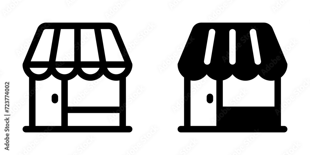 Editable store, restaurant, cafe building vector icon. Part of a big icon set family. Perfect for web and app interfaces, presentations, infographics, etc Editable store, restaurant, cafe building vector icon. Part of a big icon set family. Perfect for web and app interfaces, presentations, infographics, etc