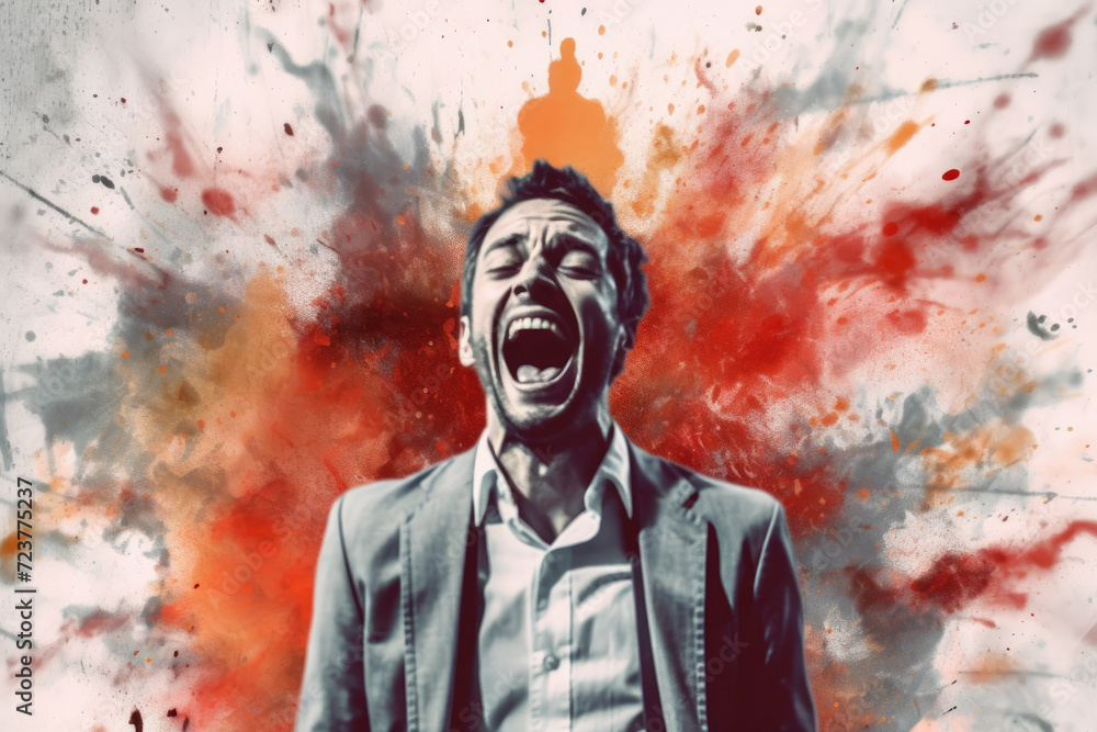 Excited man portrait Excited man portrait