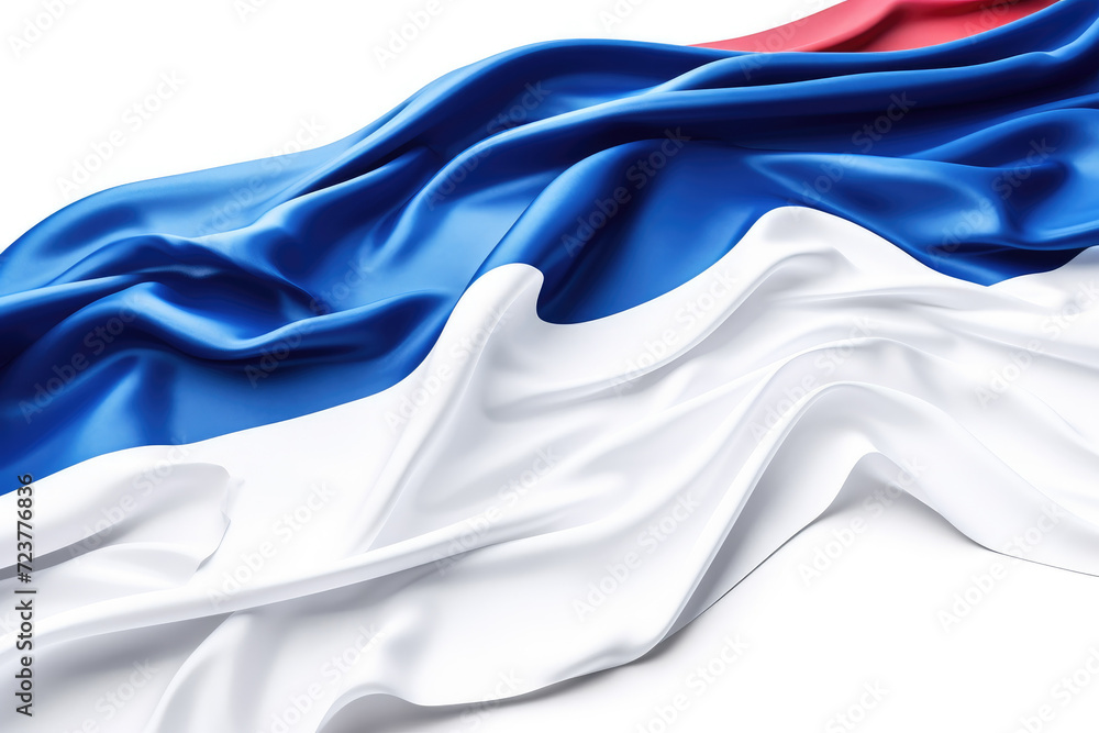 France flag for memorial day, isolated white background