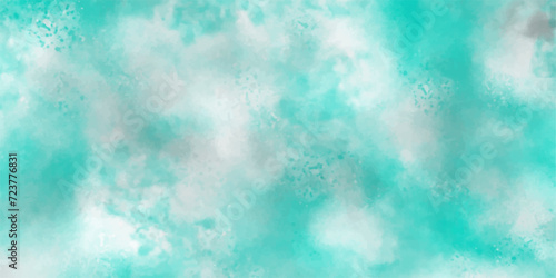 White Mint misty fog reflection of neon vector cloudy background. mist or smog liquid smoke rising. Cloudy Minty sky background with clouds, cloudy light blue watercolor natural clouds and smoke.