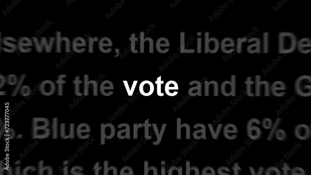 Election, voting concept. Word vote highlighted white among random text on black background, similar to newspaper articles headlines across media and news stories. Election, voting concept. Word vote highlighted white among random text on black background, similar to newspaper articles headlines across media and news stories.
