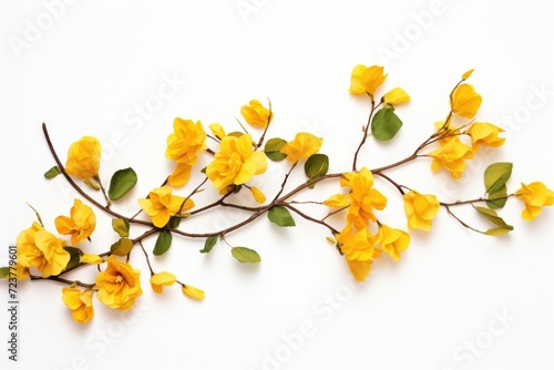 colorful floral background of yellow bougainvillea © Natalia