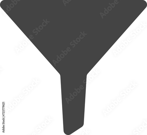 Funnel icon vector. Sort sign photo
