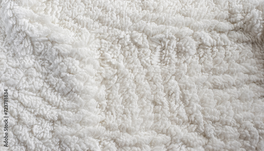 Cotton on duvet.; the texture of a white soft carpet, closeup, top view, vertical photo Cotton on duvet.; the texture of a white soft carpet, closeup, top view, vertical photo