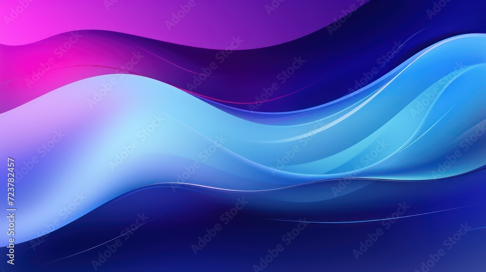 Fototapeta premium abstract blue purple wave background