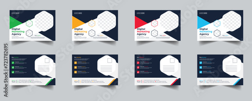 Modern Creative Corporate Post Card Template, Vector Template for Opening Invitation Editable, Professional Business Postcard Design, Event Card Design, Invitation Design, Direct Mail EDDM Template