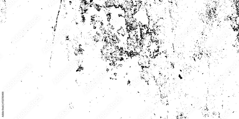 Dust overlay distress grungy effect paint. Black and white grunge seamless texture. Dust and scratches grain texture on white and black background. Dirty powder rough aged splash crumb wall backdrop.