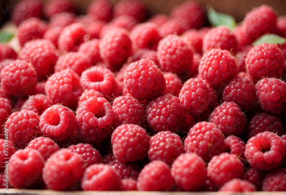 raspberries in the market raspberries in the market