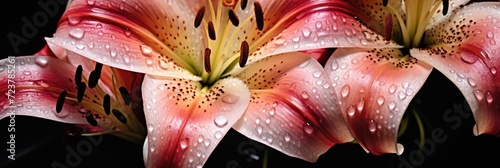abstract colorful lily flower background