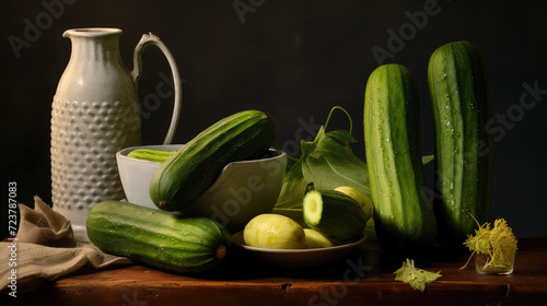 Image of cucumbers on a plate