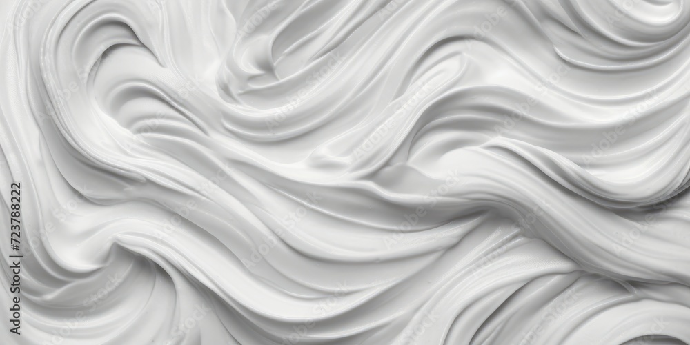 Obraz premium Wavy White Surface Close-Up Revealing Texture and Pattern