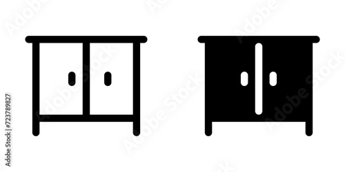 Editable cabinet, nightstand vector icon. Part of a big icon set family. Perfect for web and app interfaces, presentations, infographics, etc