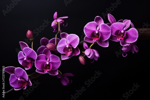colorful orchid flower background