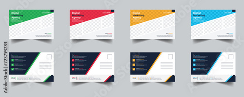 Modern Creative Corporate Post Card Template, Vector Template for Opening Invitation Editable, Professional Business Postcard Design, Event Card Design, Invitation Design, Direct Mail EDDM Template