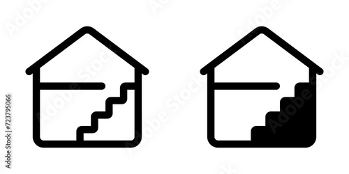 Editable house floor, layout vector icon. Property, real estate, construction, mortgage, interiors. Part of a big icon set family. Perfect for web and app interfaces, presentations, infographics, etc
