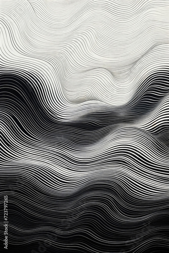 Ink line shaping abstract background