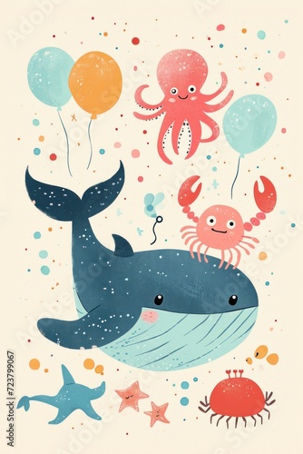 Happy birthday wishes from the depths of the ocean.
