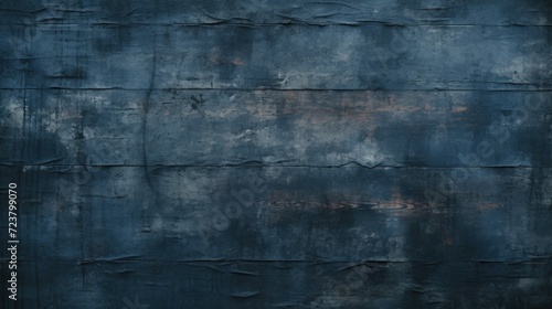 A close-up image of a blue wall with peeling paint. Can be used as a background or texture for design projects