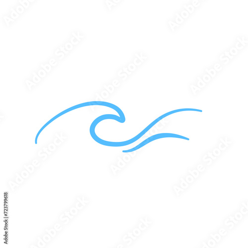 Wave Sea Doodle Icon