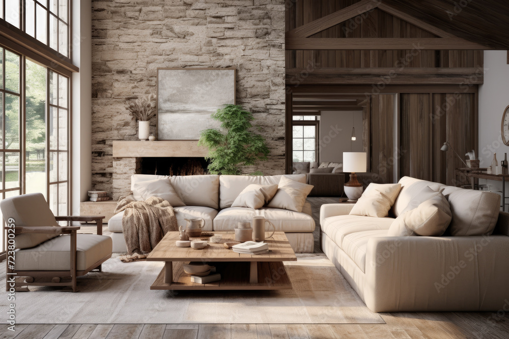 Luxury living room design with sofa and colorful furniture Luxury living room design with sofa and colorful furniture