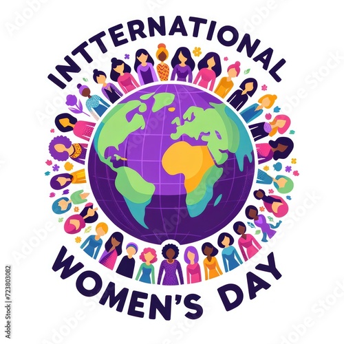 Celebrating Woman International Day vector Illustration Clipart