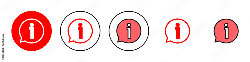 Information sign icon set illustration. about us sign and symbol. question mark icon Information sign icon set illustration. about us sign and symbol. question mark icon