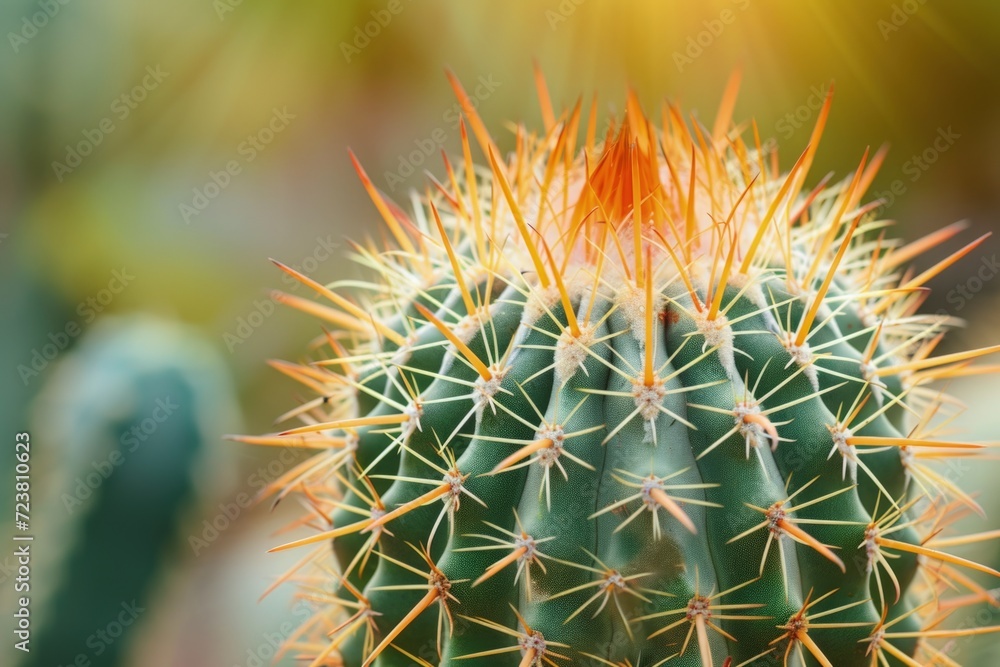 Cactus in the desert, sky in the background, arid landscape. Cactus in the desert, sky in the background, arid landscape.