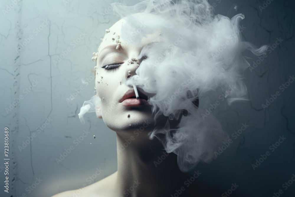Nicotine addiction concept abstract design. Nicotine addiction concept abstract design.