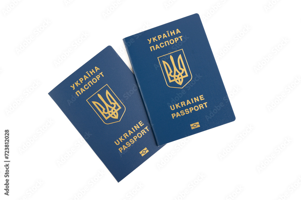 Ukrainian passport isolated on white Ukrainian passport isolated on white