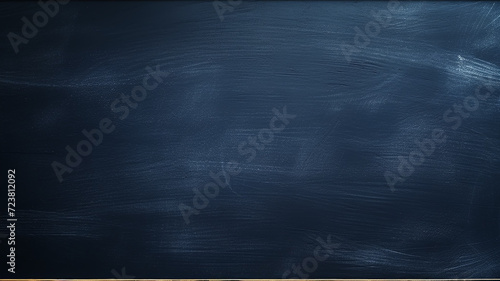 background blackboard , empty blank dark blue indigo, back to school with a copy of the space chalk board