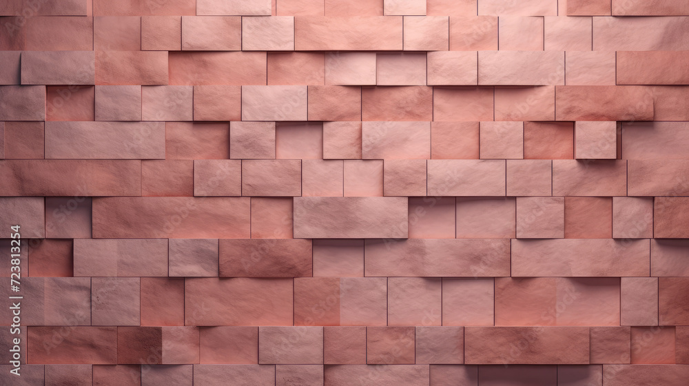 Obraz premium Old brick wall background, blush grunge texture or pattern for design, wallpaper. Generative ai