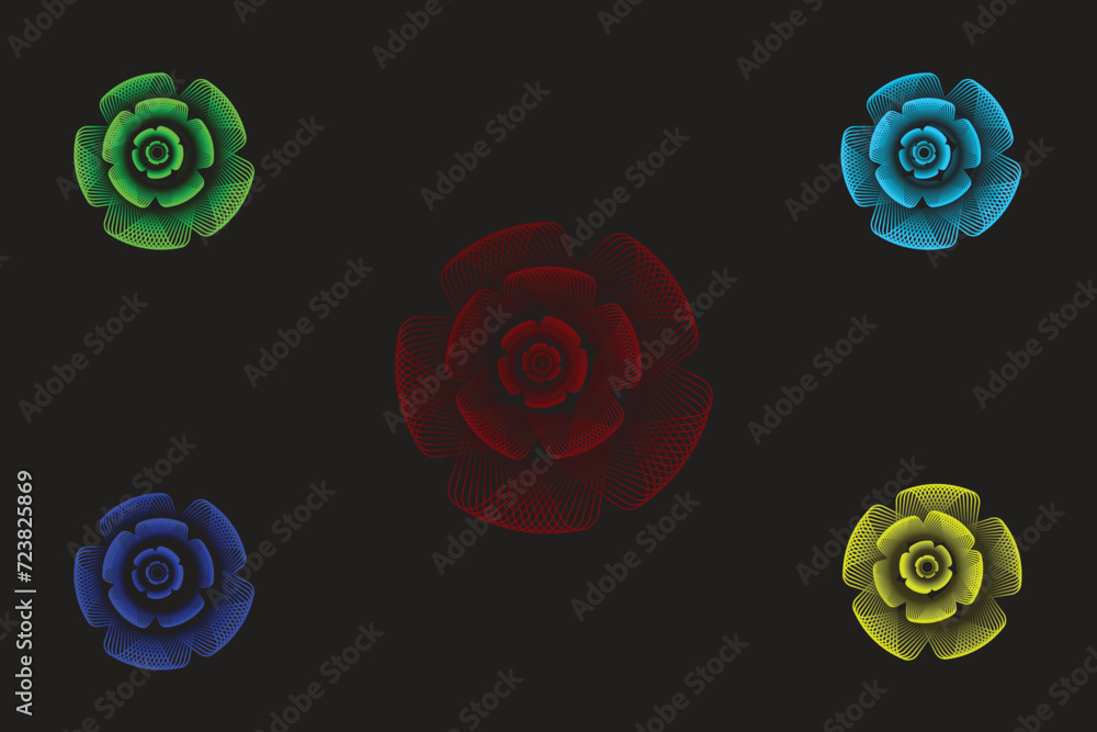 This is a colorful flower design in adobe illustrator This is a colorful flower design in adobe illustrator
