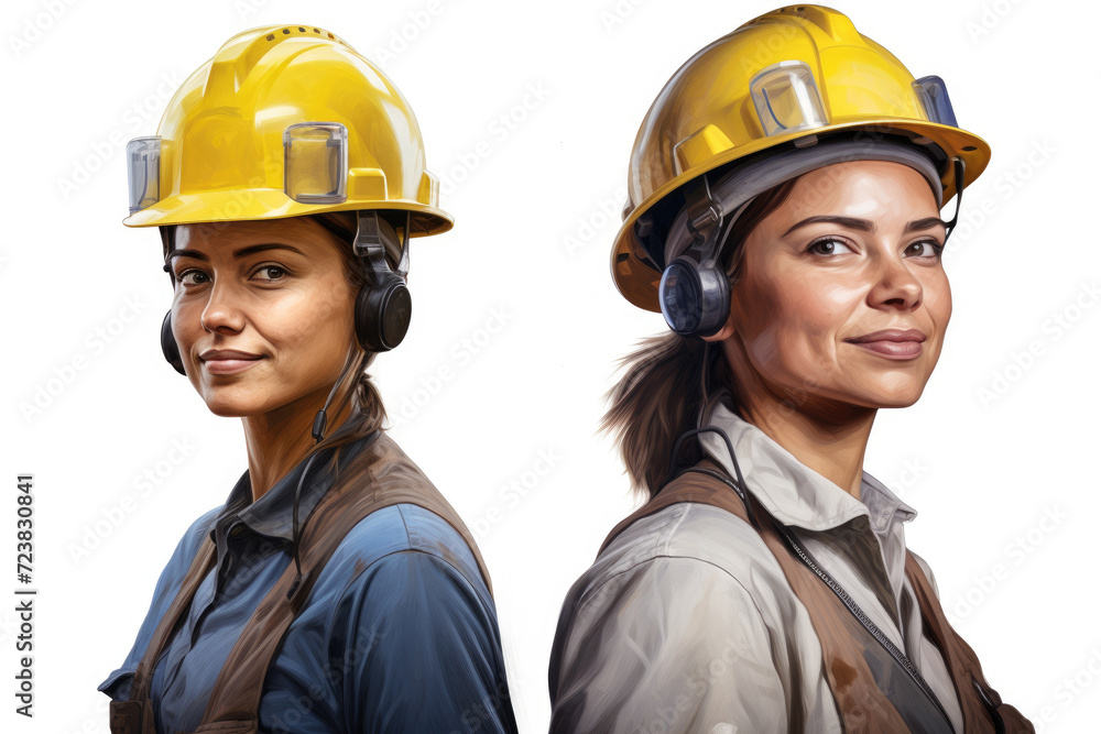 Photo of oil worker isolated white background Photo of oil worker isolated white background