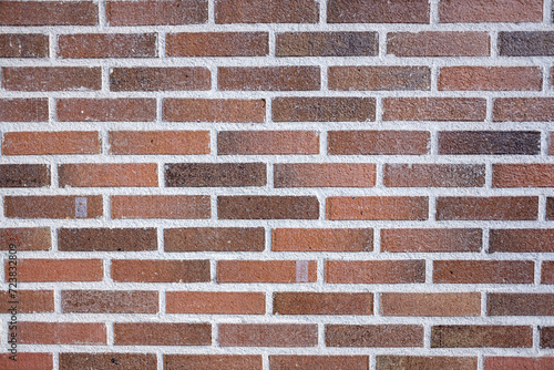 detail of the texture of a refractory brick wall for backdrops photo