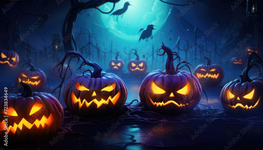 Photo with neon lights for Halloween background design Photo with neon lights for Halloween background design