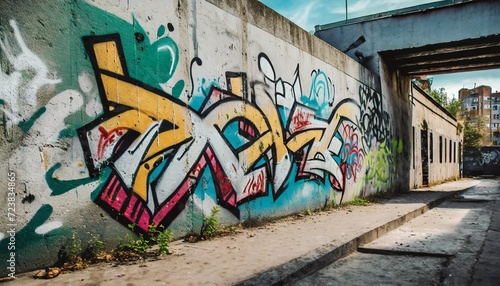 street art graffiti on the wall ai © Wendy
