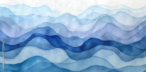 Abstract water ocean wave, blue, aqua, teal texture. Blue and white water wave web banner Graphic Resource as background for ocean wave abstract. Vita backdrop for copy space text ai generated 