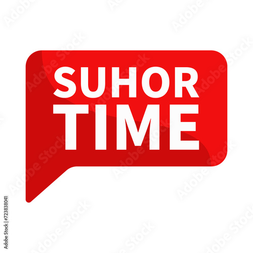 Suhor Time Text In Red Rectangle Shape For Information Promotion Business Marketing Announcement Social Media
