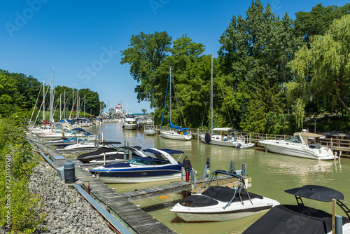 Yacht Harbor in Grand Bend, Ontario Canada