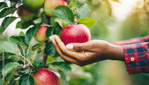 apples in a sunlit orchard, embodying hard work, abundance, and the fruitful rewards of nature