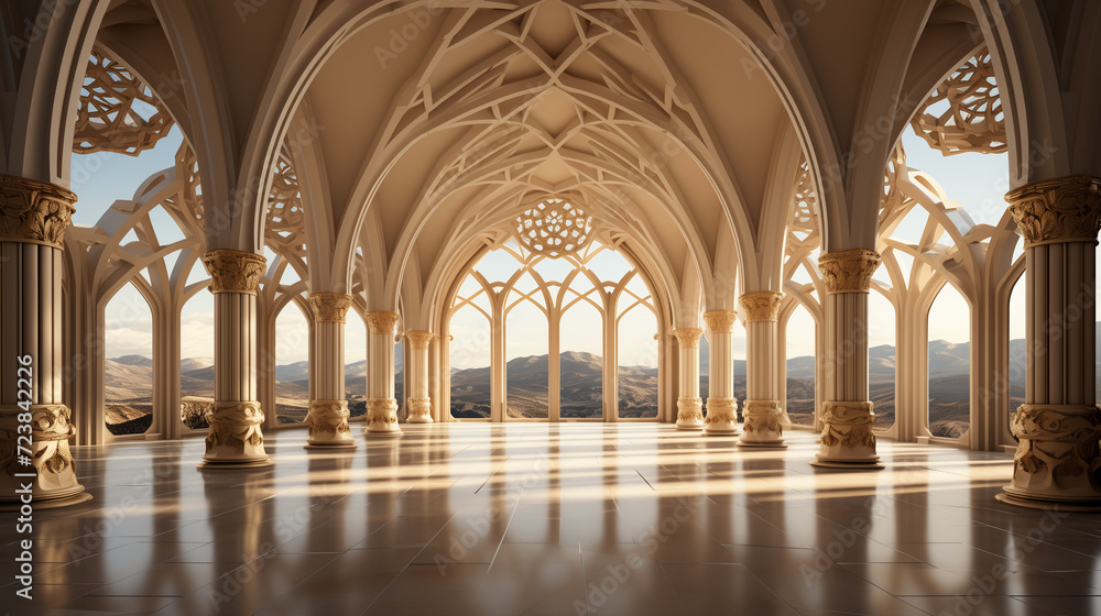 Mosque Interior Harmony