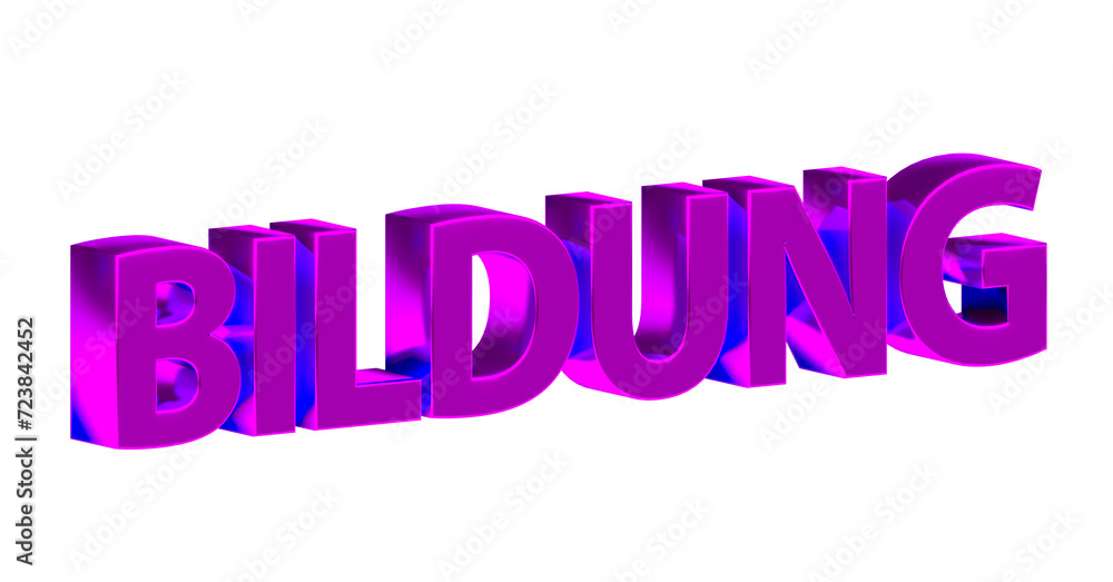 Bildung - pinke plakative 3D-Schrift, Lernen, Schule, Studium, Ausbildung, Weiterbildung, Bildungssystem, Pädagogik, Wissen, Unterricht, Karriere, Rendering, Freisteller Bildung - pinke plakative 3D-Schrift, Lernen, Schule, Studium, Ausbildung, Weiterbildung, Bildungssystem, Pädagogik, Wissen, Unterricht, Karriere, Rendering, Freisteller