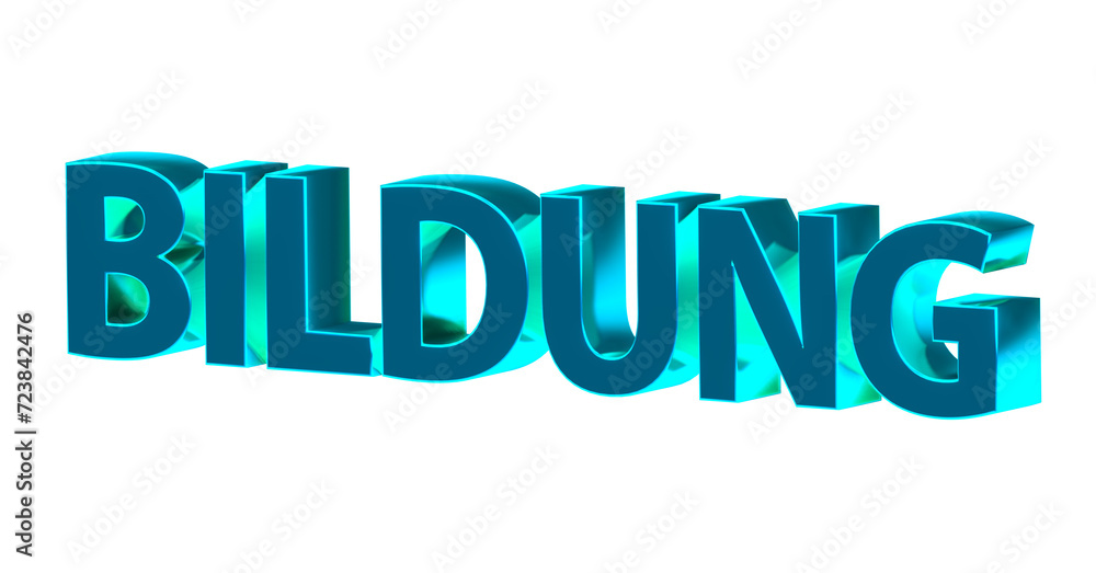 Bildung - hellblaue plakative 3D-Schrift, Lernen, Schule, Studium, Ausbildung, Weiterbildung, Bildungssystem, Pädagogik, Wissen, Unterricht, Karriere, Rendering, Freisteller Bildung - hellblaue plakative 3D-Schrift, Lernen, Schule, Studium, Ausbildung, Weiterbildung, Bildungssystem, Pädagogik, Wissen, Unterricht, Karriere, Rendering, Freisteller