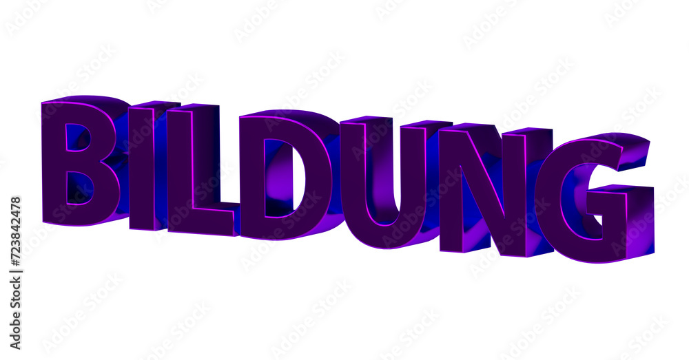 Bildung - lilane plakative 3D-Schrift, Lernen, Schule, Studium, Ausbildung, Weiterbildung, Bildungssystem, Pädagogik, Wissen, Unterricht, Karriere, Rendering, Freisteller Bildung - lilane plakative 3D-Schrift, Lernen, Schule, Studium, Ausbildung, Weiterbildung, Bildungssystem, Pädagogik, Wissen, Unterricht, Karriere, Rendering, Freisteller