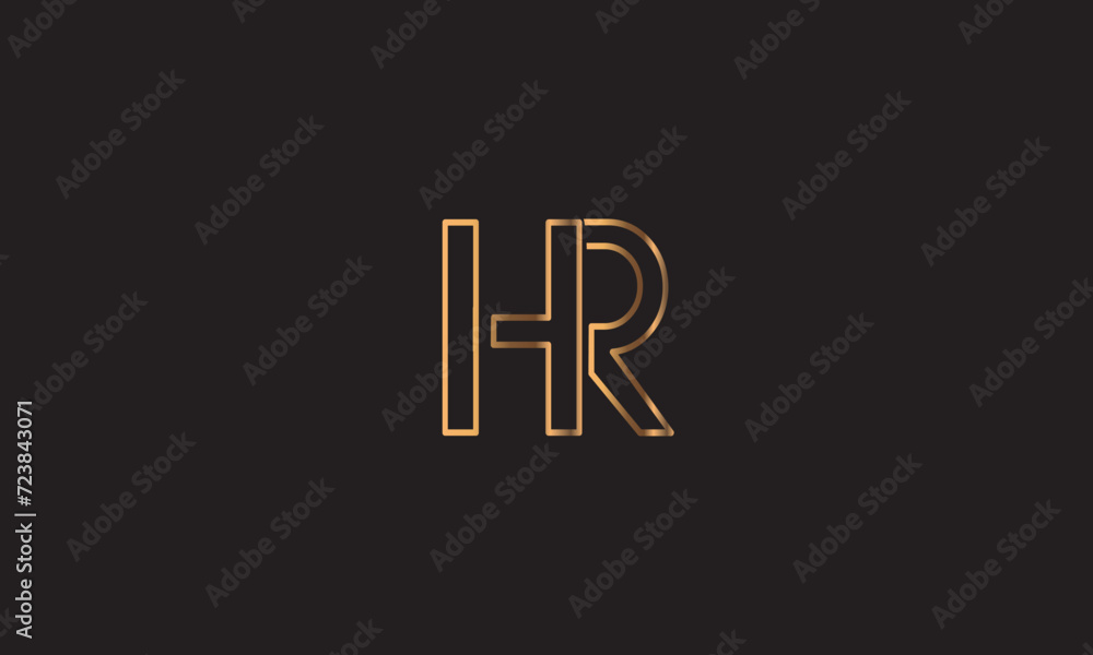 HR, RH, R , H , Abstract Letters Logo Monogram HR, RH, R , H , Abstract Letters Logo Monogram