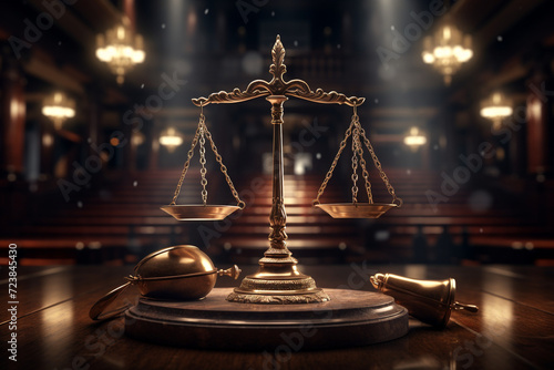 scales of justice and law