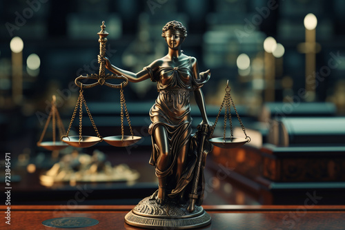 scales of justice and law